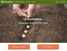 Tablet Screenshot of charityblend.com